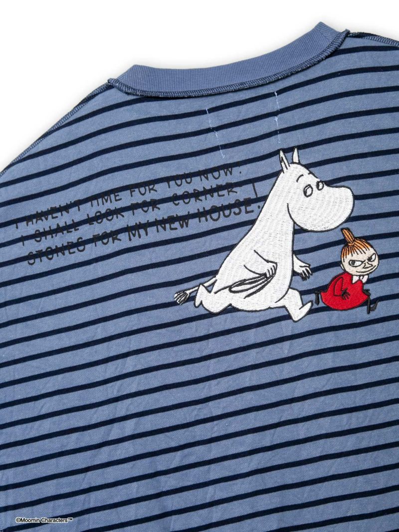 【JUICY×MOOMIN】≪100着限定≫<br>異素材切替ボーダーチュニック〔別注〕