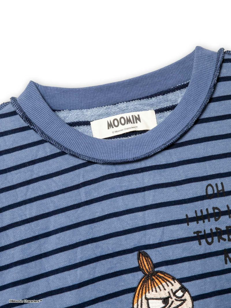 【JUICY×MOOMIN】≪100着限定≫<br>異素材切替ボーダーチュニック〔別注〕