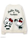 【Hello Kitty×PANDIESTA JAPAN】“なりきりパンダ なりきりキティ”刺繍入りトレーナー