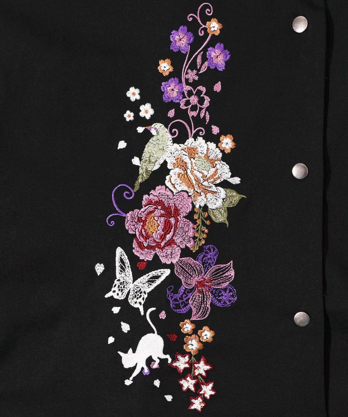 【雅結×iS ScoLar】コラボ 和風刺繍シャツワンピース