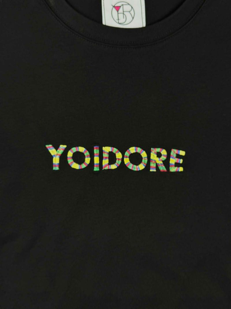 【YOIDORE】“へべれけネオン”刺繍入り発泡プリントロンT