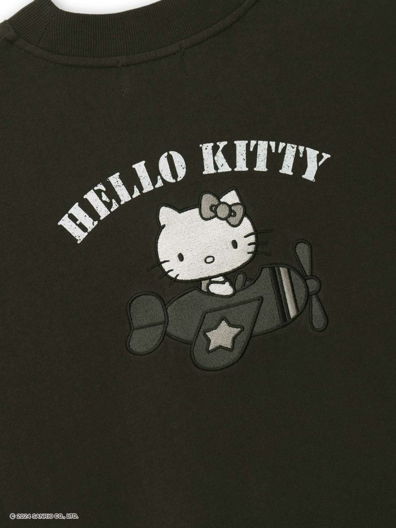 【JUICY×Hello Kitty】異素材切り替えミリタリーワンピース〔別注〕