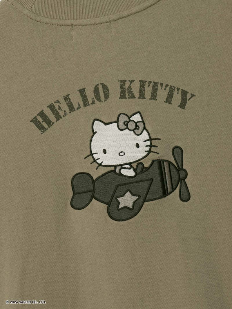 【JUICY×Hello Kitty】異素材切り替えミリタリーワンピース〔別注〕