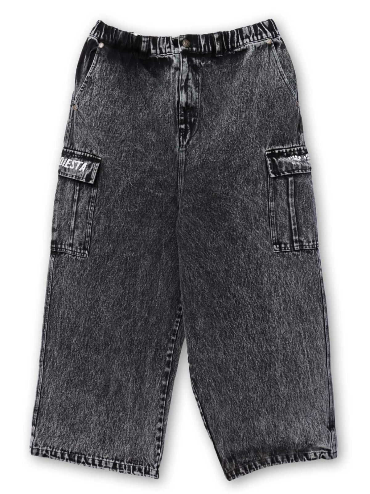 【PANDIESTA JAPAN】ケミカルウォッシュ ワイドデニムパンツ