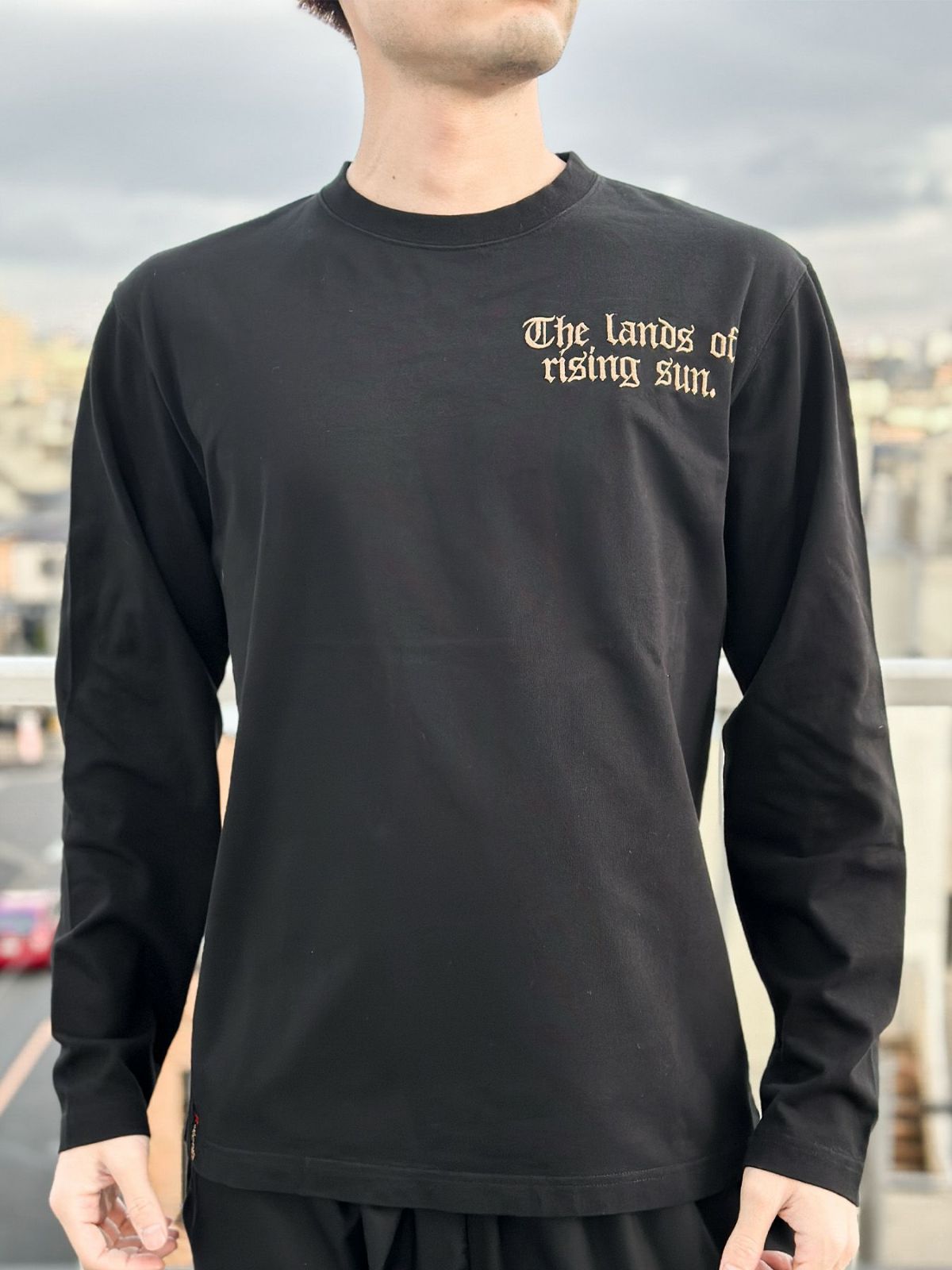 【抜刀娘】“凛：一刀流”刺繍入りプリントロンT