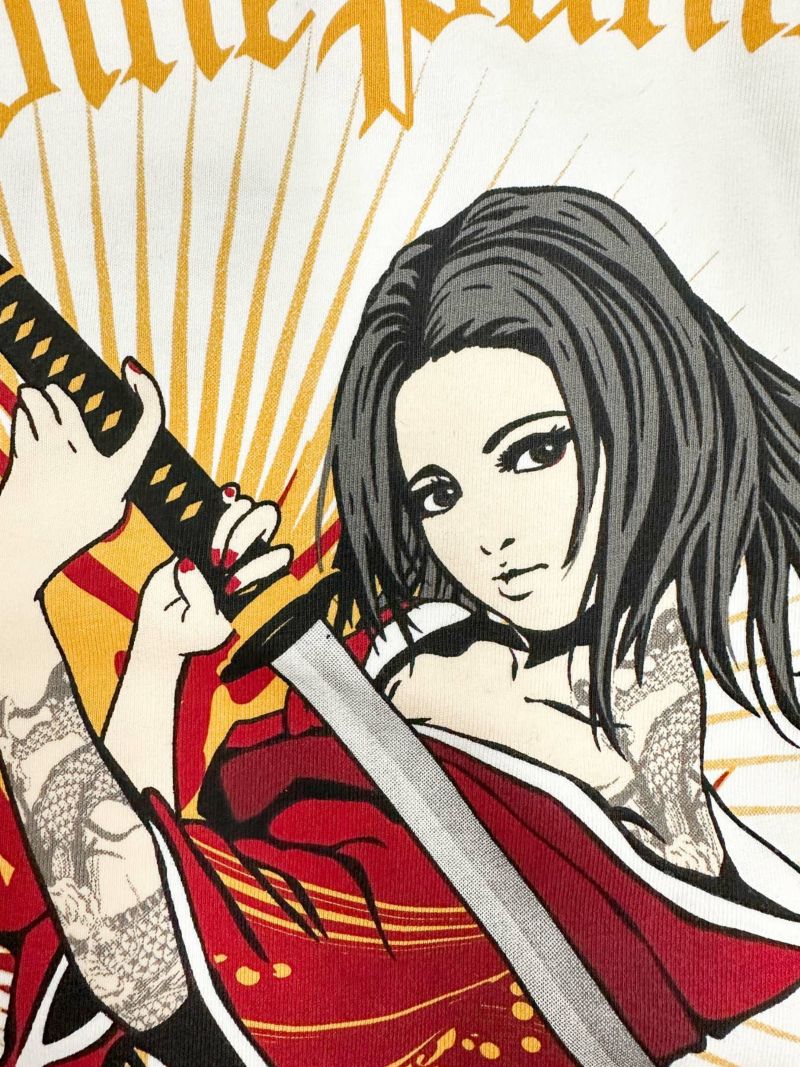 【抜刀娘】“凛：一刀流”刺繍入りプリントロンT