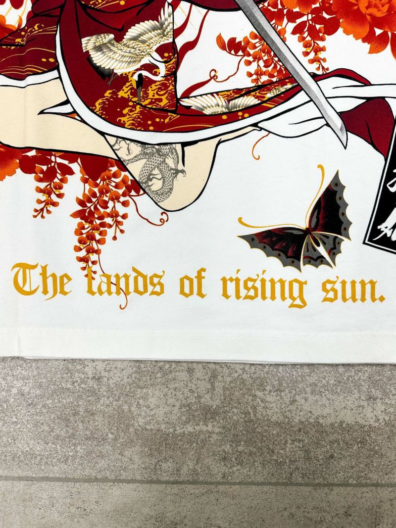 【抜刀娘】“凛：一刀流”刺繍入りプリントロンT