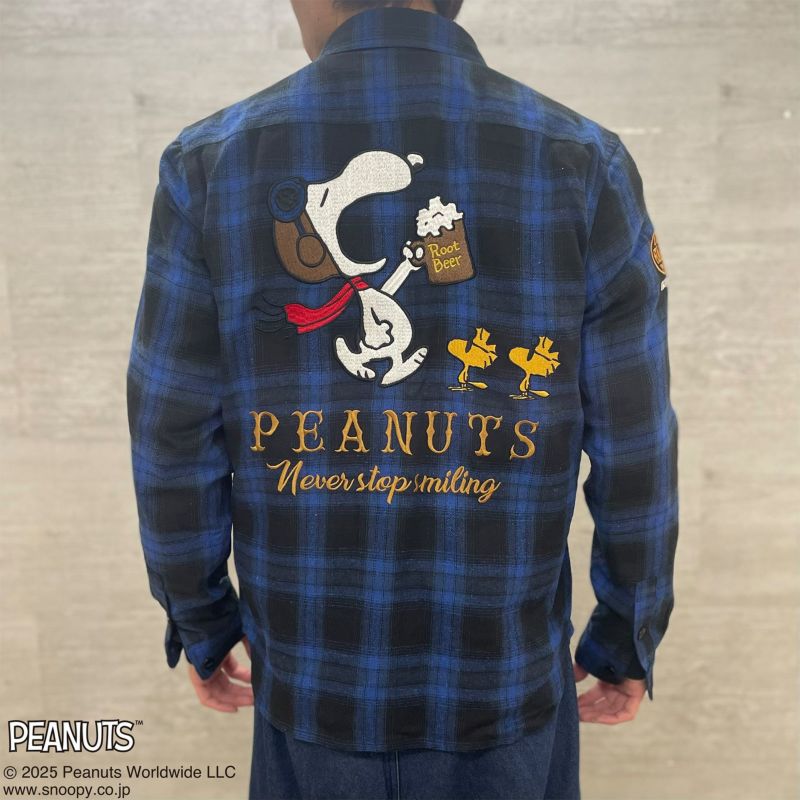 【FLAGSTAFF×PEANUTS】SNOOPY Root Beer シャツ〔別注〕
