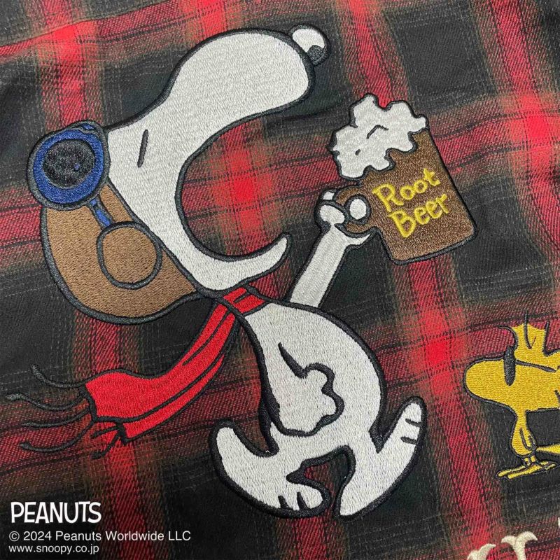 【FLAGSTAFF×PEANUTS】SNOOPY Root Beer シャツ〔別注〕