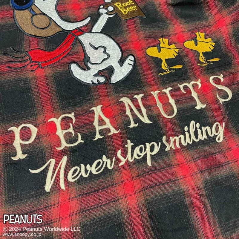 【FLAGSTAFF×PEANUTS】SNOOPY Root Beer シャツ〔別注〕