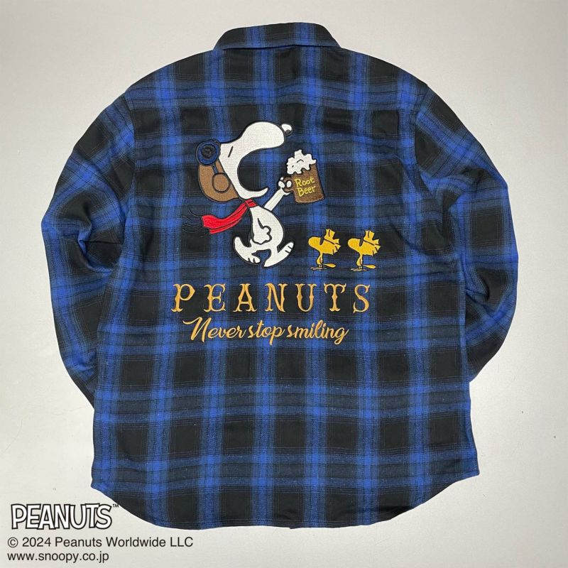 【FLAGSTAFF×PEANUTS】SNOOPY Root Beer シャツ〔別注〕