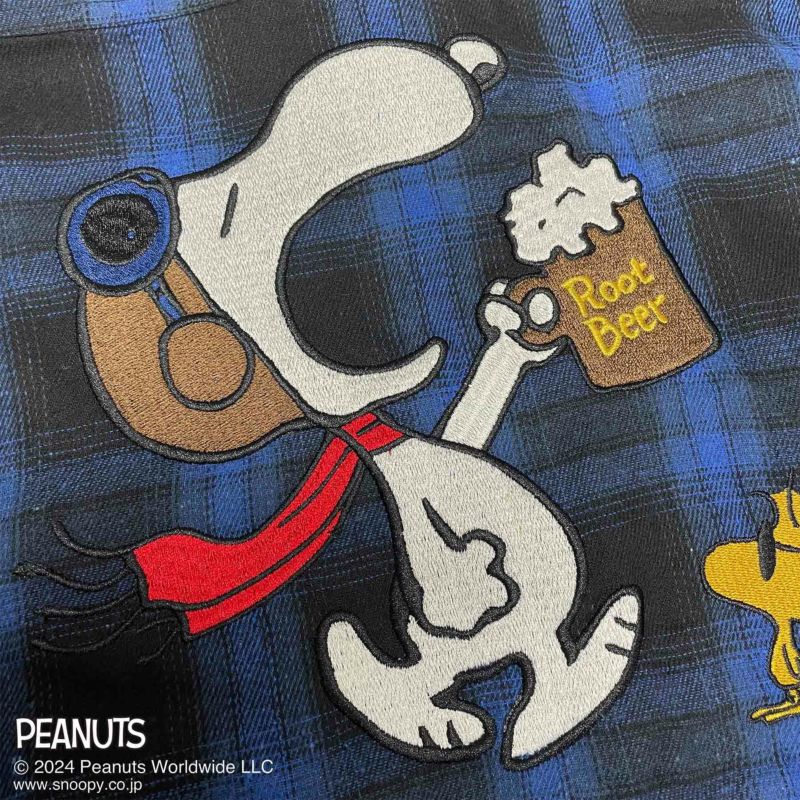 【FLAGSTAFF×PEANUTS】SNOOPY Root Beer シャツ〔別注〕