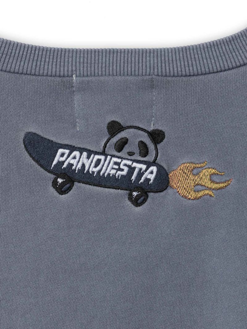 【PANDIESTA JAPAN】 “スケートパンダ”ピグメント加工トレーナー