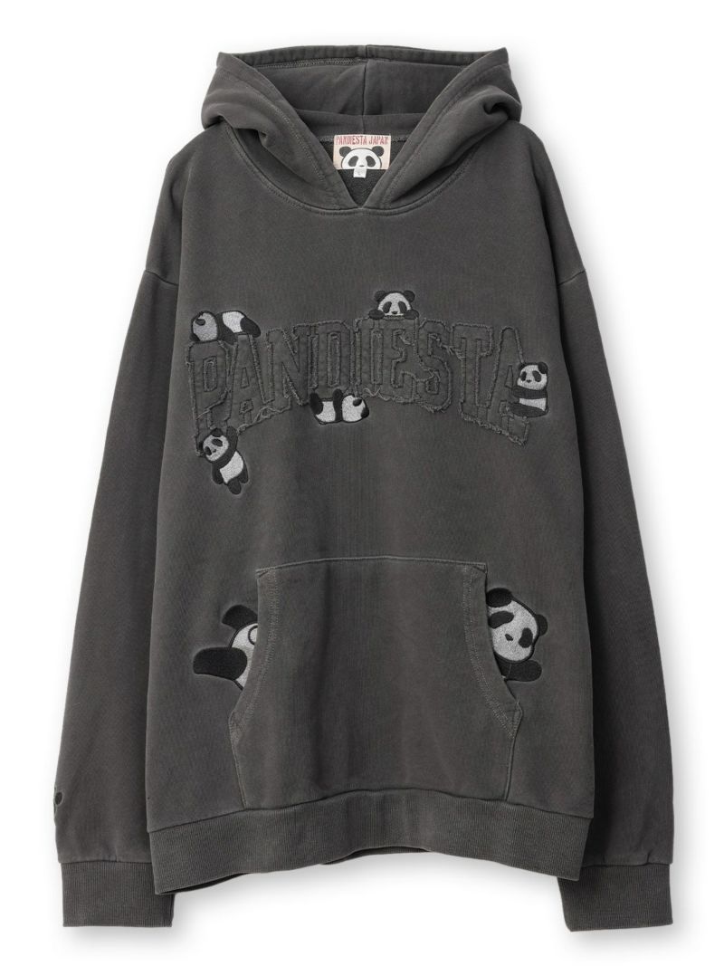 【PANDIESTA JAPAN】“カレッジパンダ”ピグメント加工プルパーカー