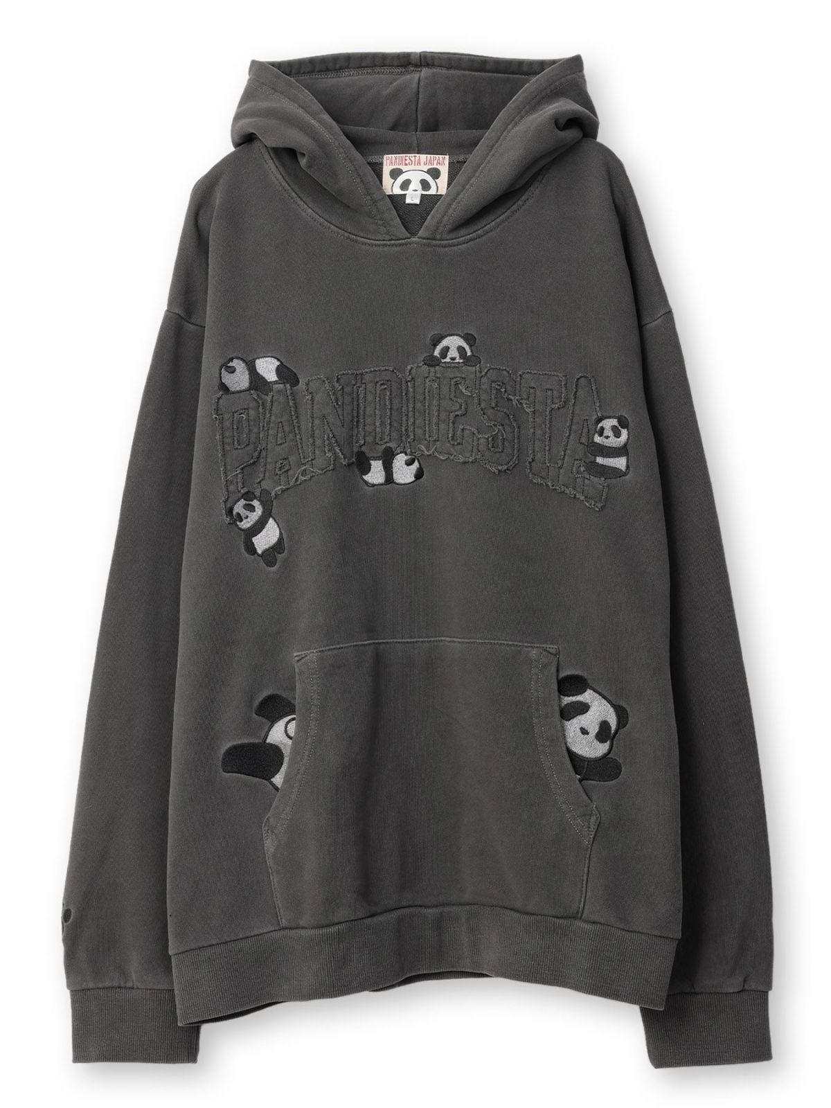 【PANDIESTA JAPAN】“カレッジパンダ”ピグメント加工プルパーカー