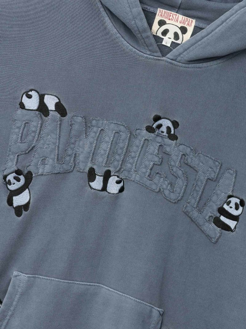 【PANDIESTA JAPAN】“カレッジパンダ”ピグメント加工プルパーカー