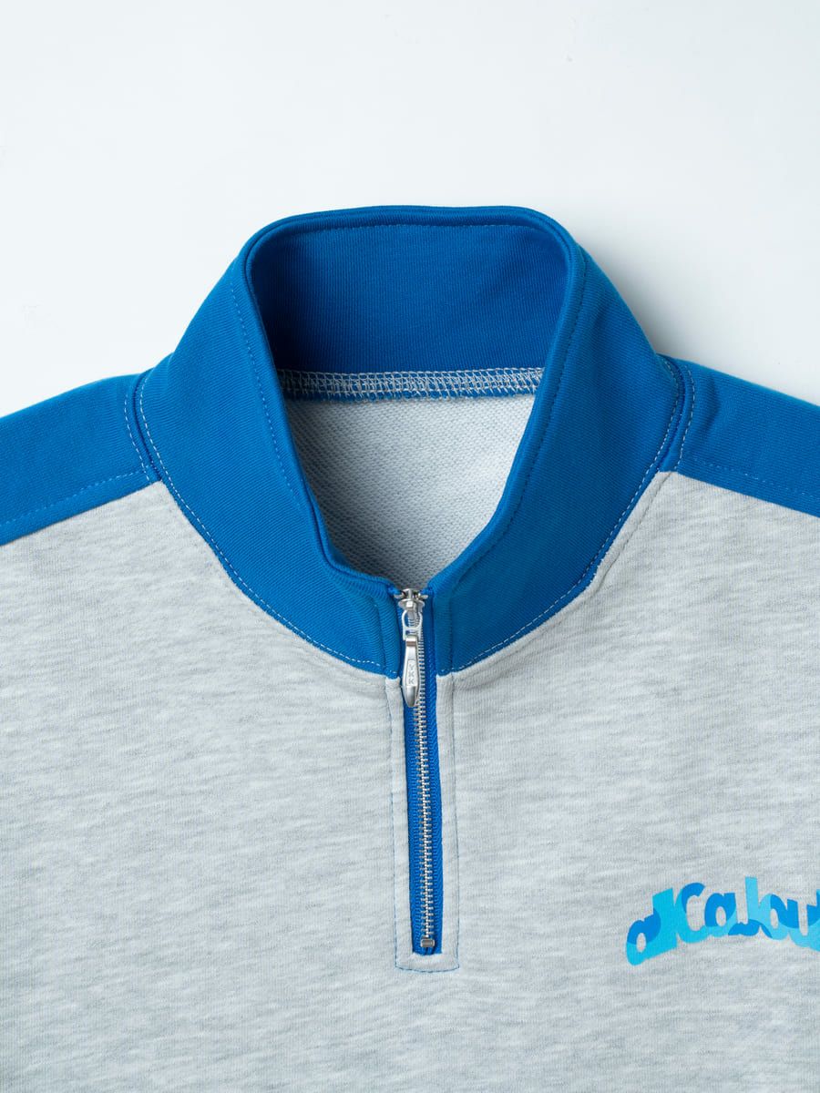 【allCaJoule】ハーフジップスウェット