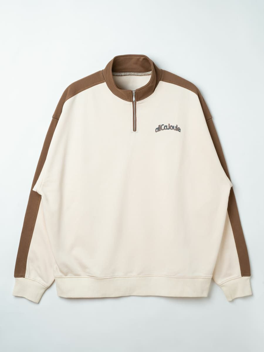 【allCaJoule】ハーフジップスウェット