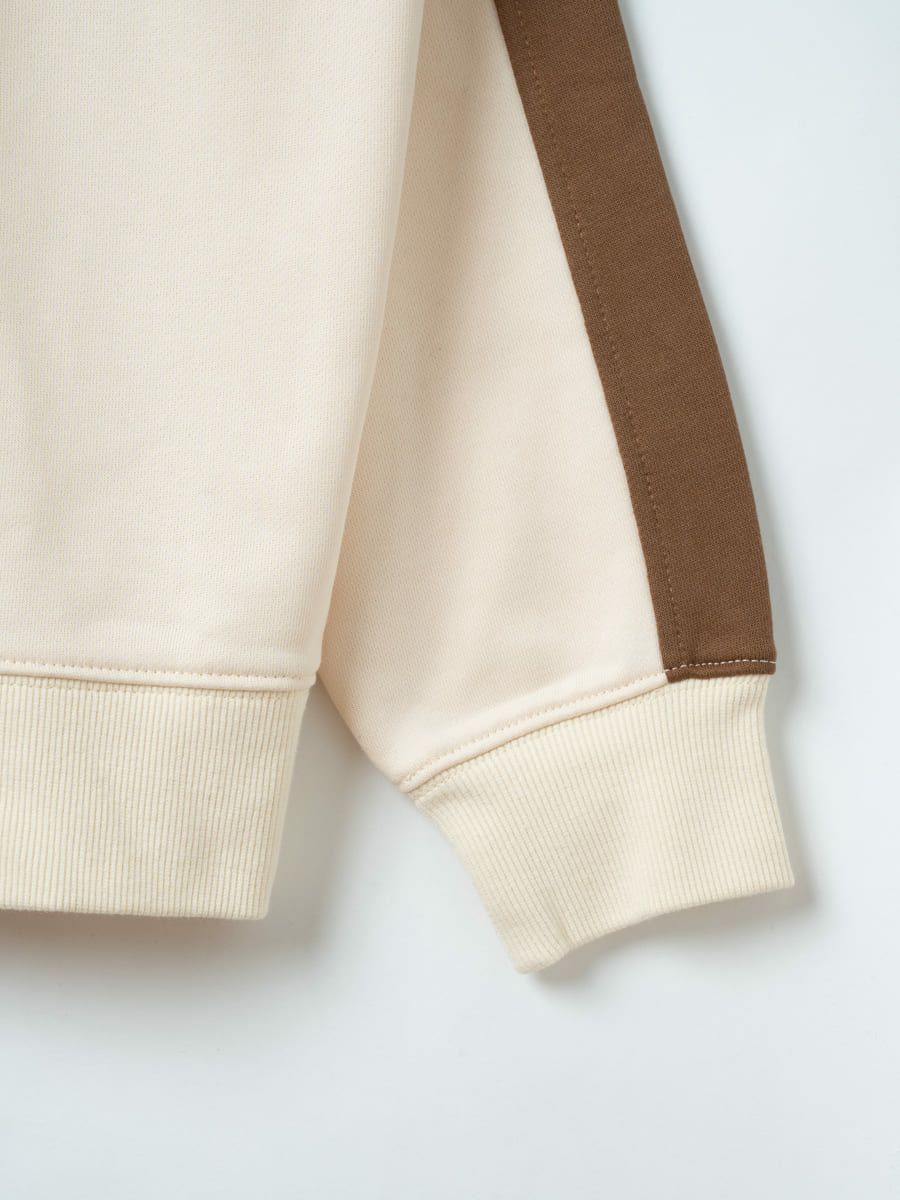 【allCaJoule】ハーフジップスウェット