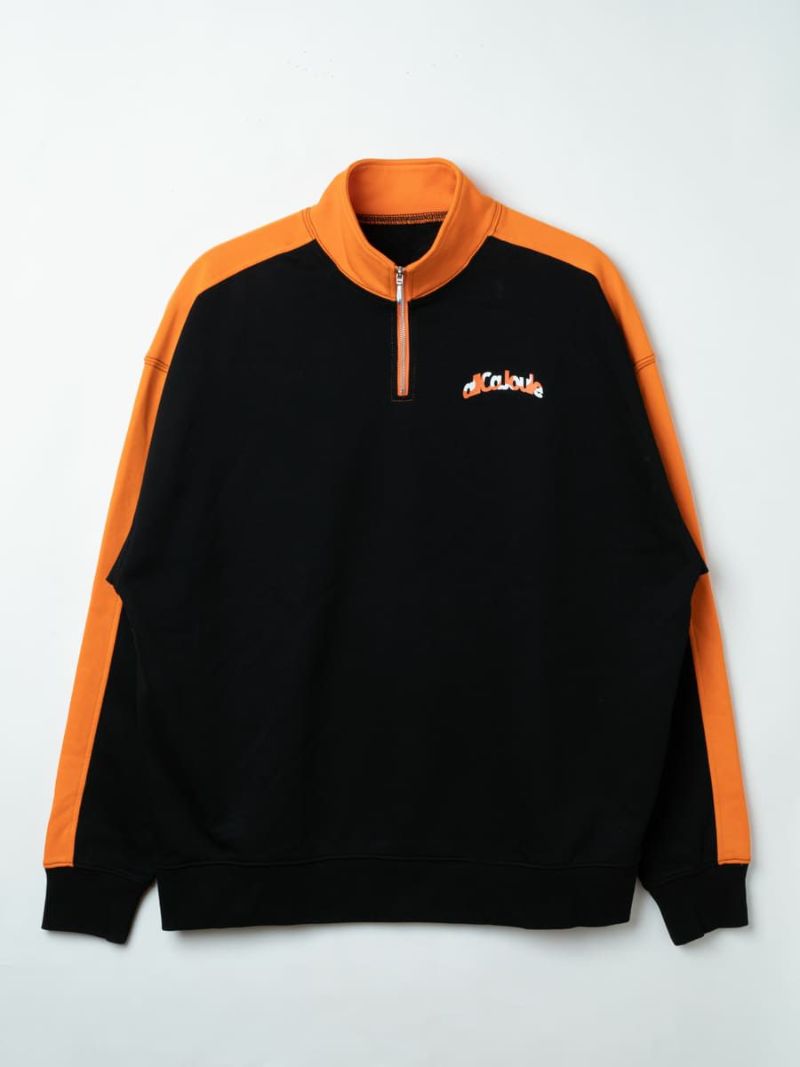 【allCaJoule】ハーフジップスウェット