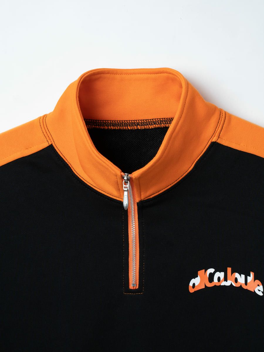 【allCaJoule】ハーフジップスウェット