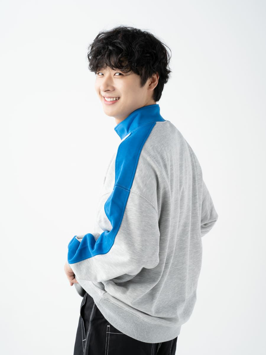 【allCaJoule】ハーフジップスウェット