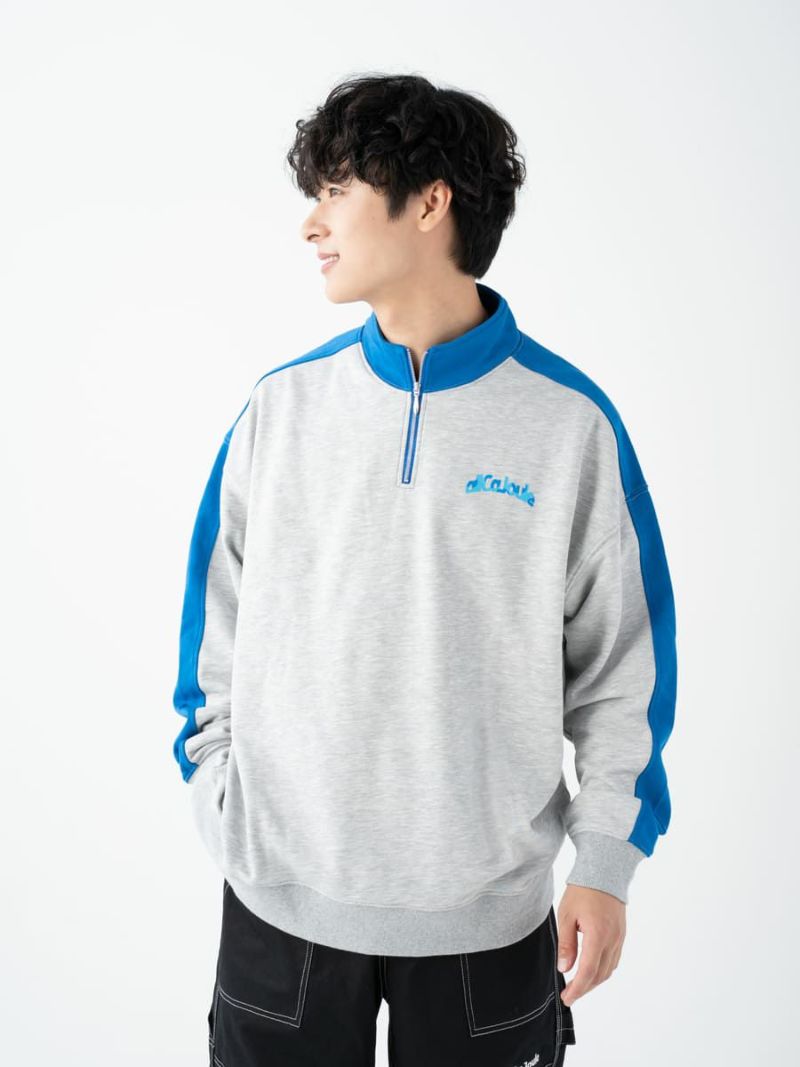 【allCaJoule】ハーフジップスウェット