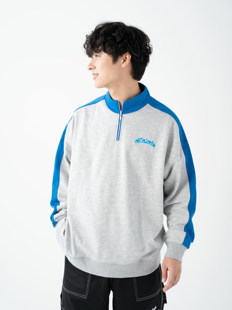 【allCaJoule】ハーフジップスウェット