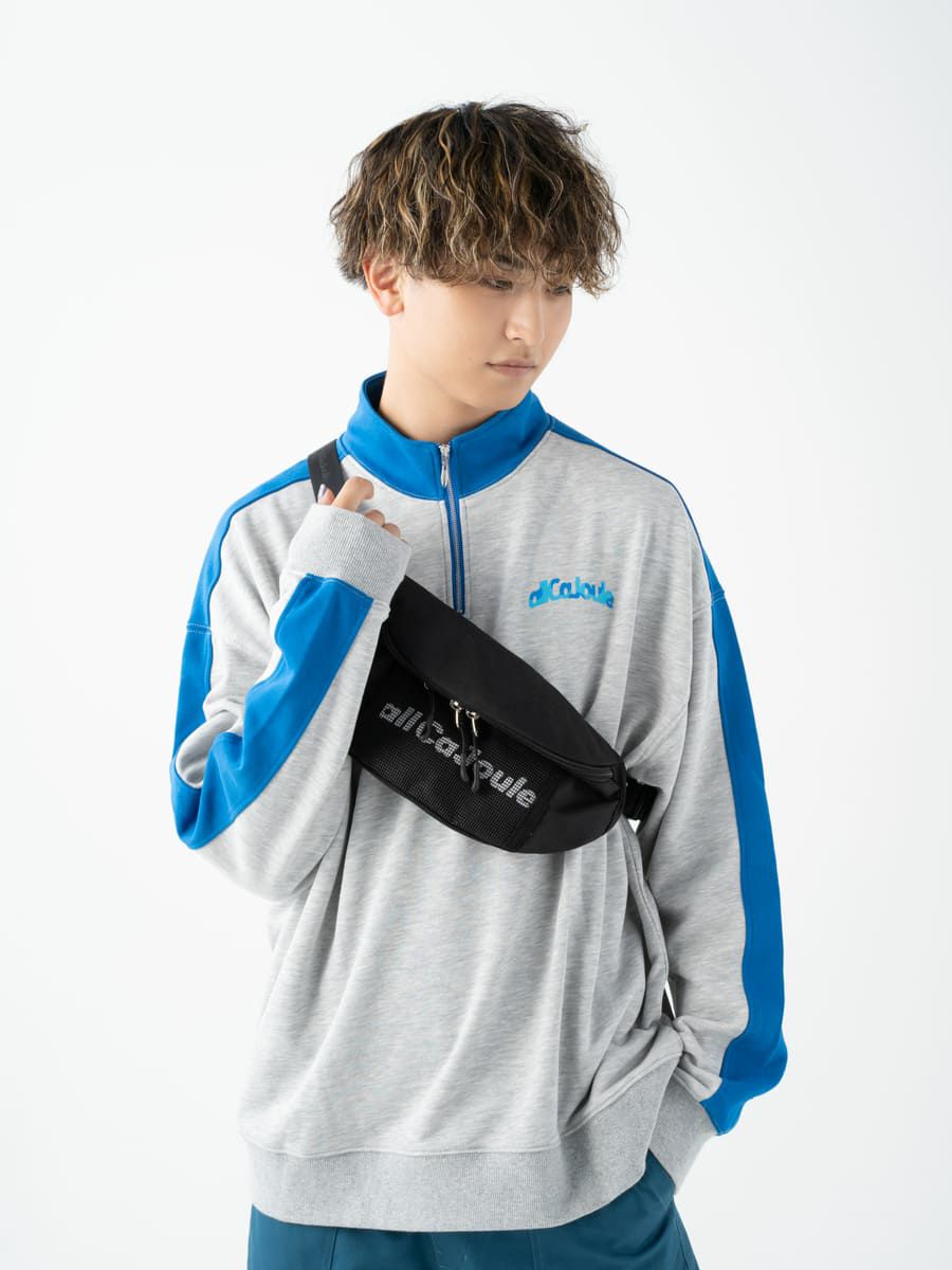 【allCaJoule】ハーフジップスウェット