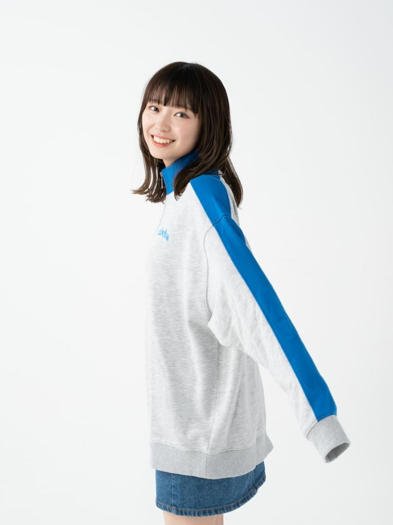 【allCaJoule】ハーフジップスウェット