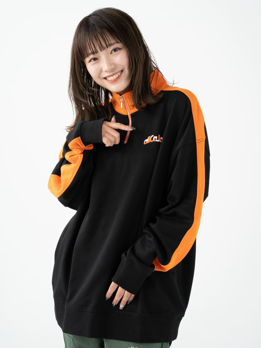【allCaJoule】ハーフジップスウェット