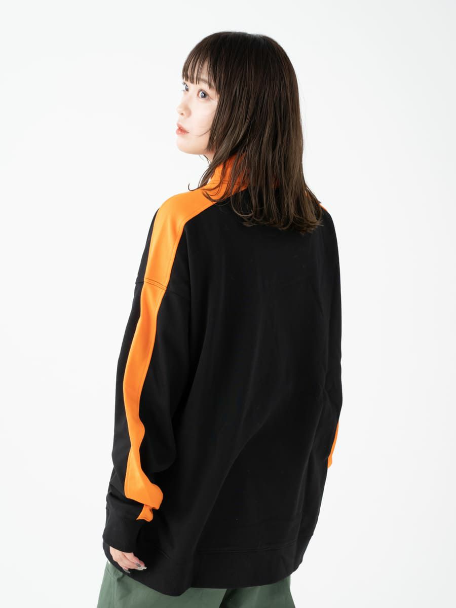 【allCaJoule】ハーフジップスウェット