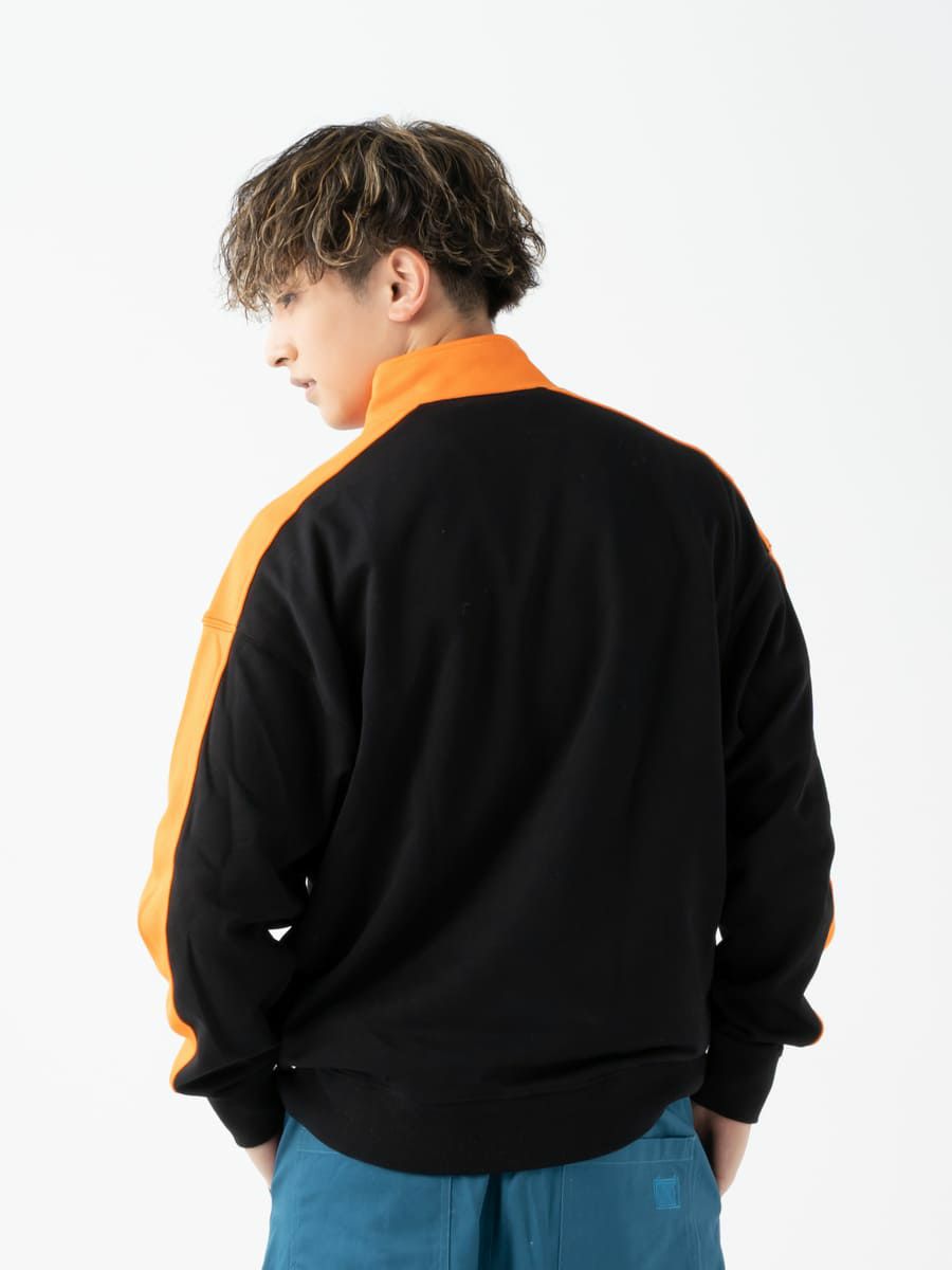 【allCaJoule】ハーフジップスウェット