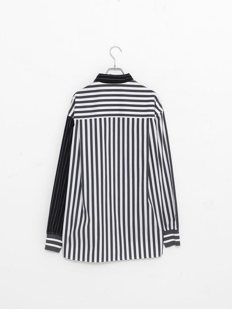 【allCaJoule】クレイジーストライプシャツ