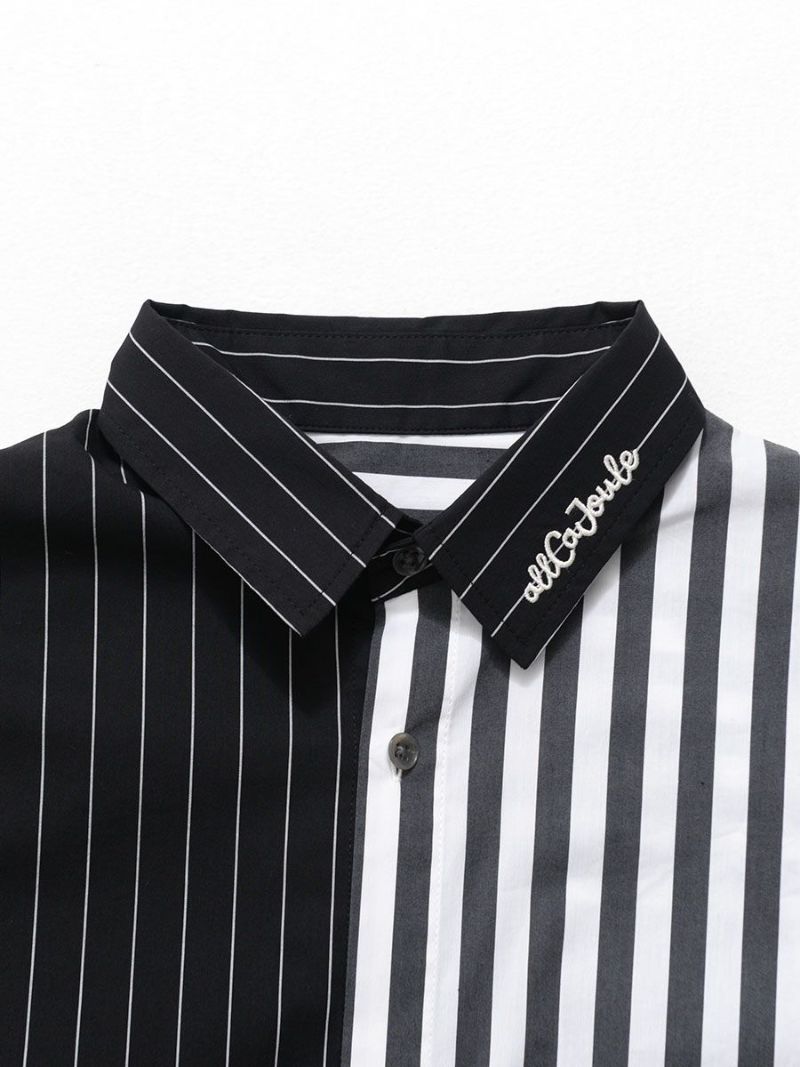 【allCaJoule】クレイジーストライプシャツ