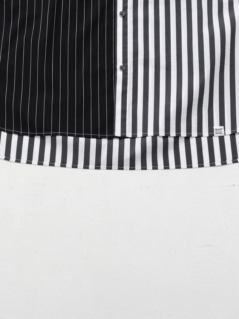 【allCaJoule】クレイジーストライプシャツ