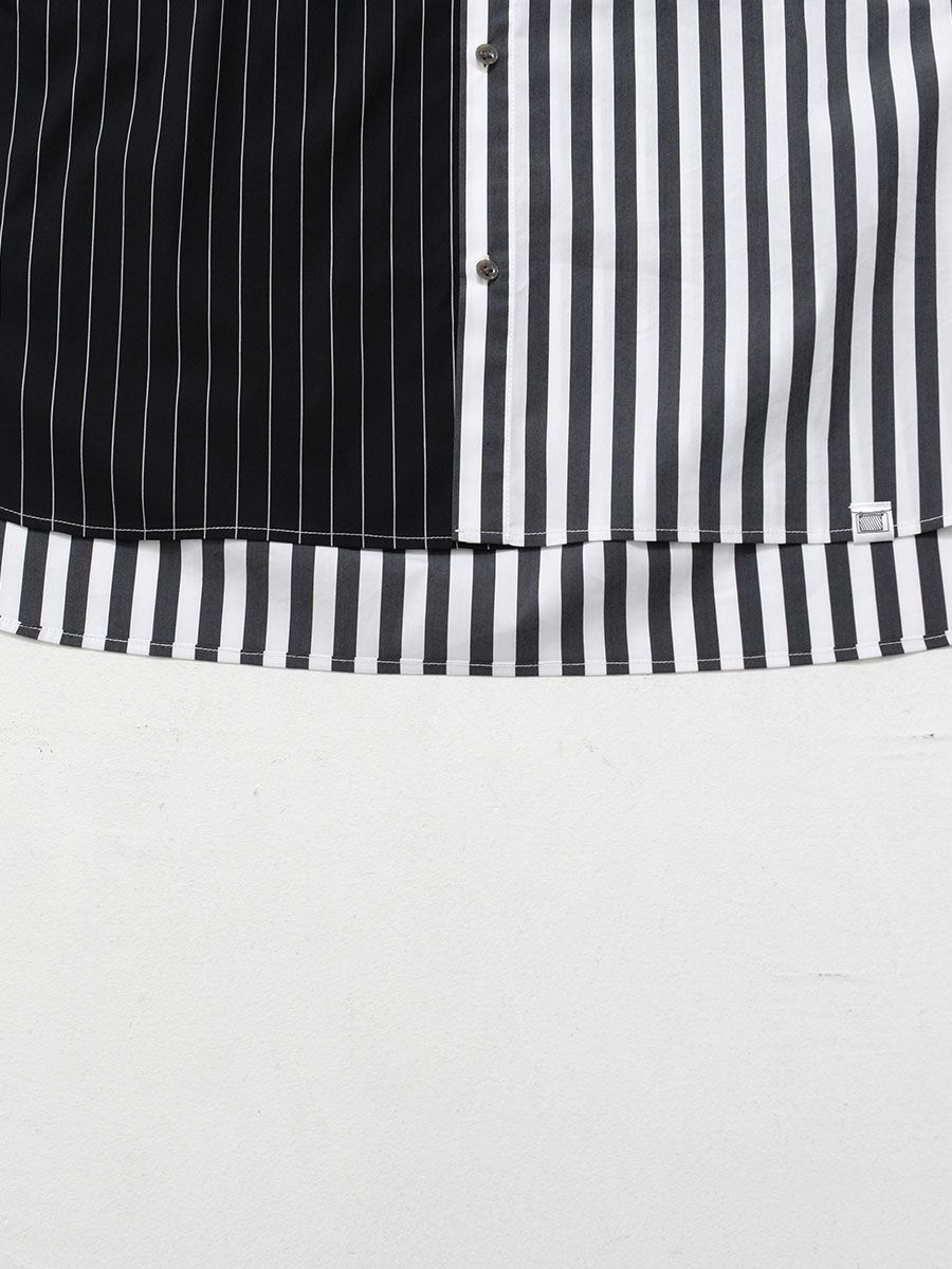 【allCaJoule】クレイジーストライプシャツ