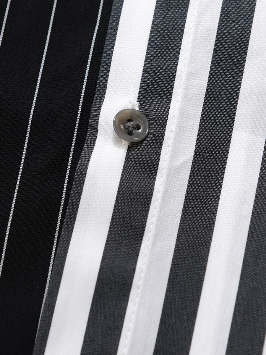 【allCaJoule】クレイジーストライプシャツ