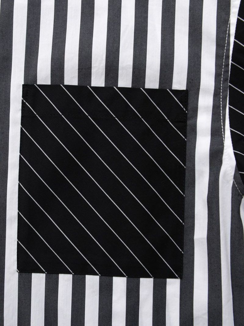 【allCaJoule】クレイジーストライプシャツ