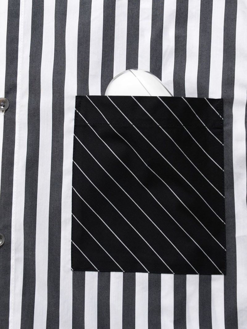 【allCaJoule】クレイジーストライプシャツ