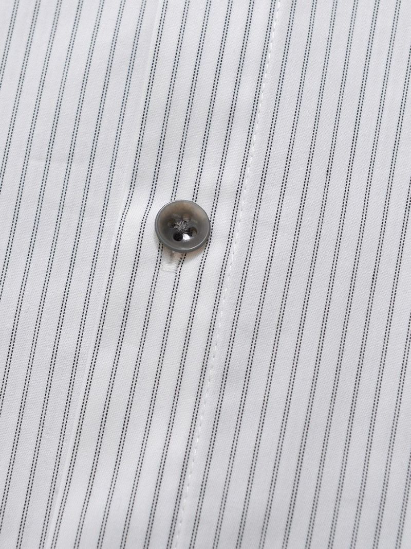 【allCaJoule】袖リブストライプシャツ