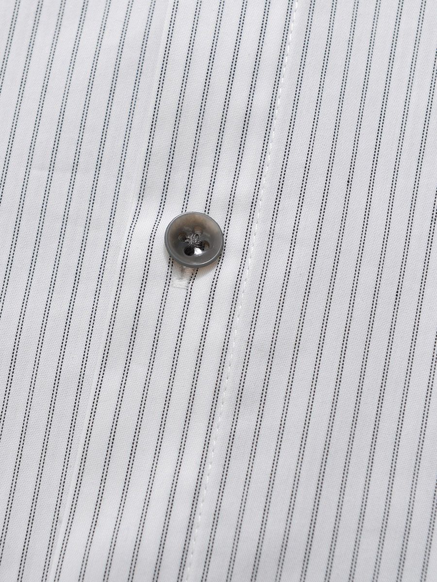 【allCaJoule】袖リブストライプシャツ