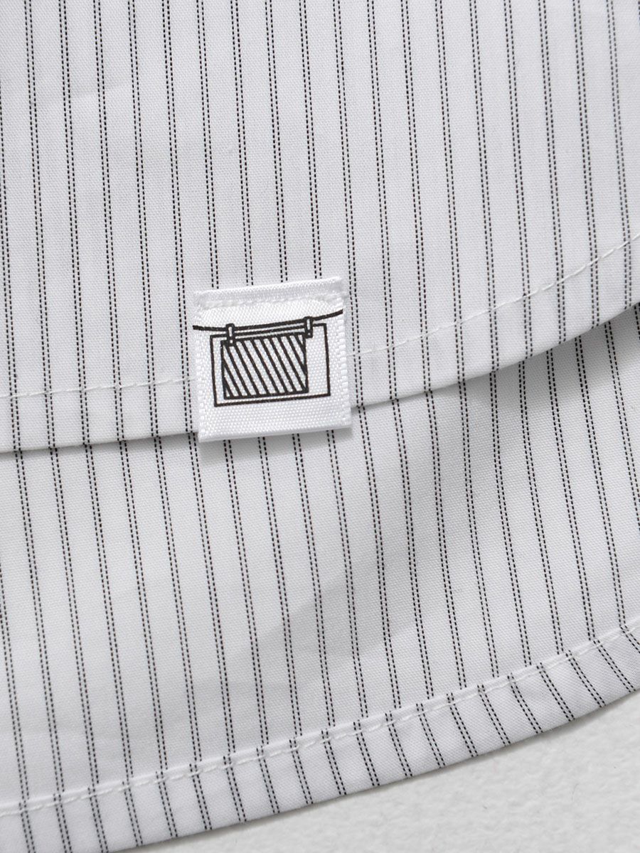 【allCaJoule】袖リブストライプシャツ