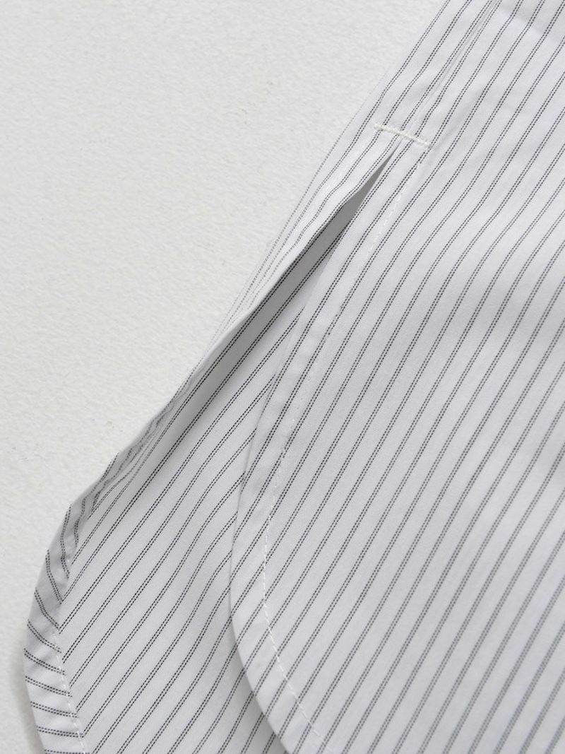 【allCaJoule】袖リブストライプシャツ