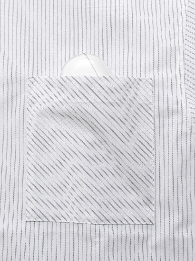 【allCaJoule】袖リブストライプシャツ