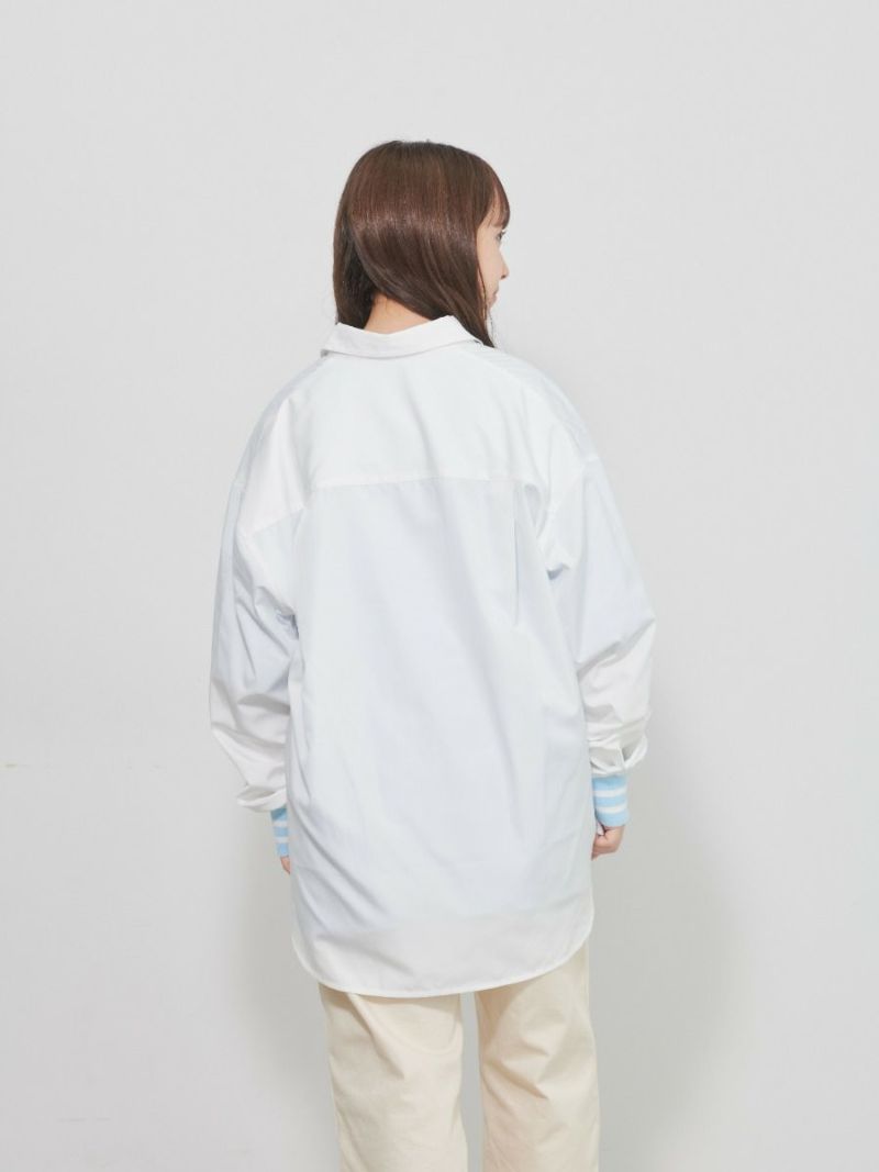 【allCaJoule】袖リブシャツ
