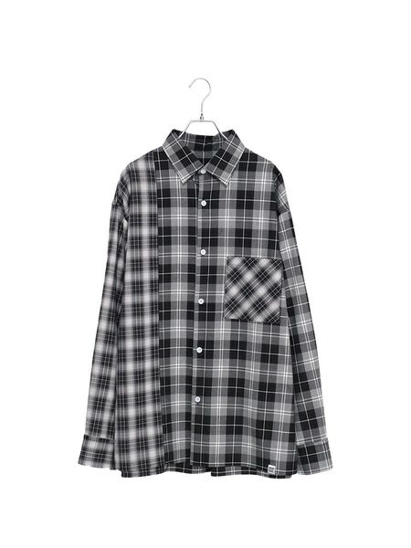 【allCaJoule】クレイジーチェックシャツ