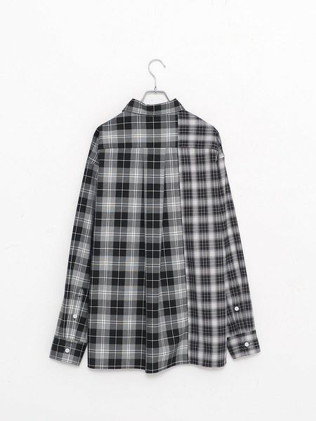 【allCaJoule】クレイジーチェックシャツ