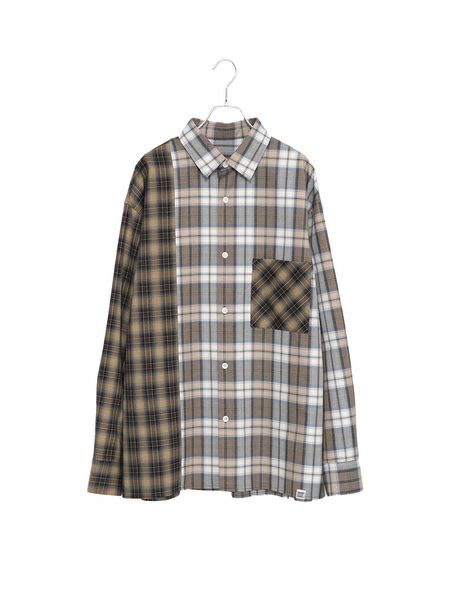 【allCaJoule】クレイジーチェックシャツ