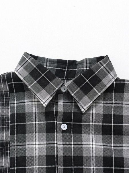 【allCaJoule】クレイジーチェックシャツ
